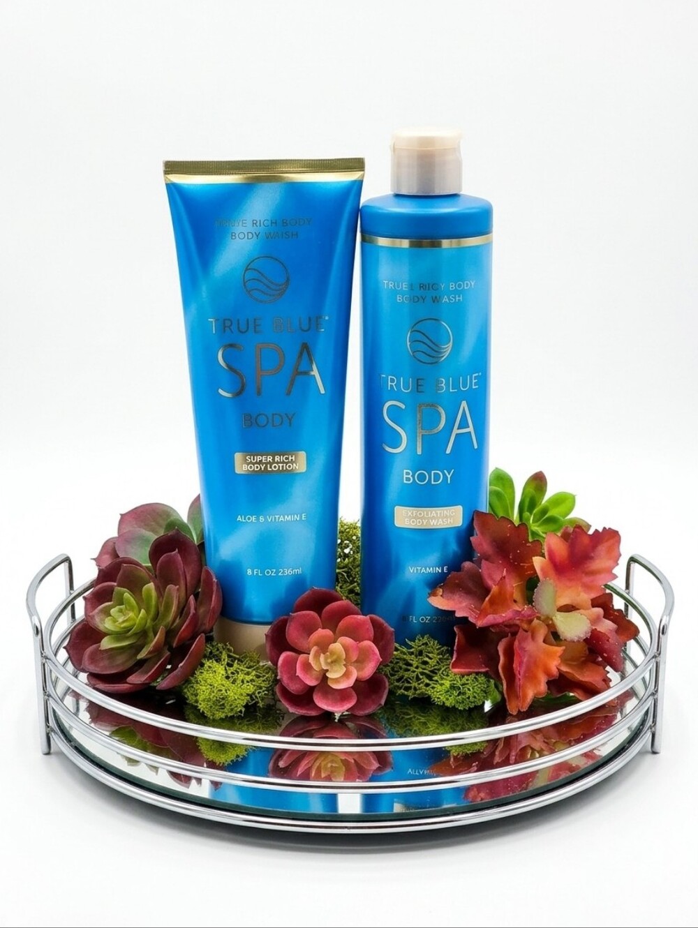 Bath & Body Works True Blue Spa Bundle Exfoliating Body Wash &  Body Cream